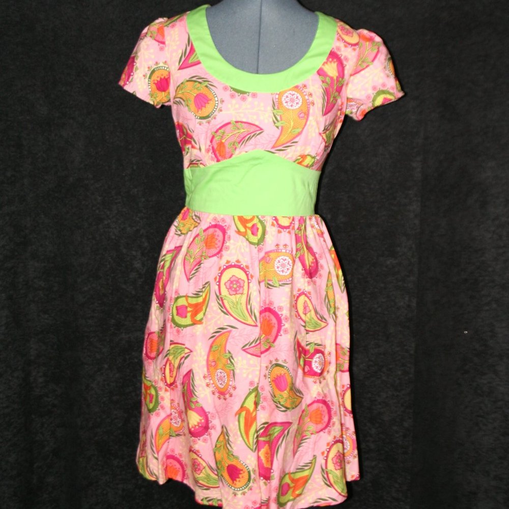 Pink and Green Retrolicious Dress